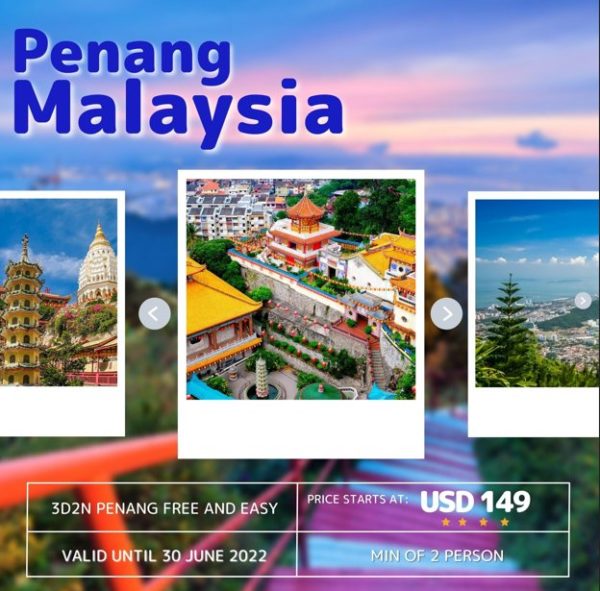 Penang Malaysia Free & Easy 3D2N